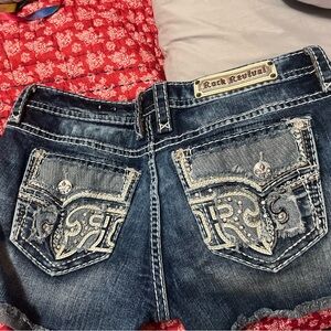 Rock Revival Women's Dark Blue Denim Shorts